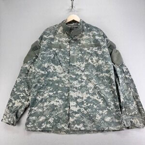 US Army Combat Uniform Jacket Digital‎ Camo BDU Military Coat Medium Long